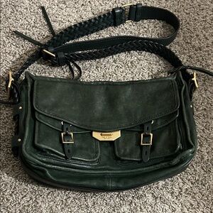 Rag & Bone Forest Green Leather Utility Bag (shoulder bag)